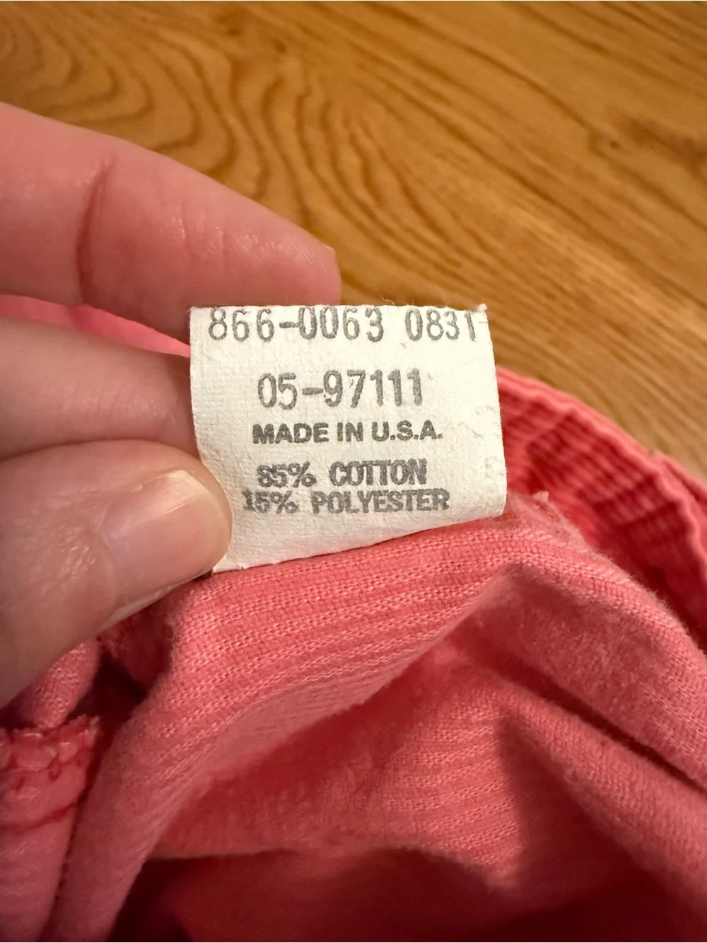 Vintage OshKosh B'Gosh Vestbak Corduroy Overalls Size 24M Girls USA Made Pink